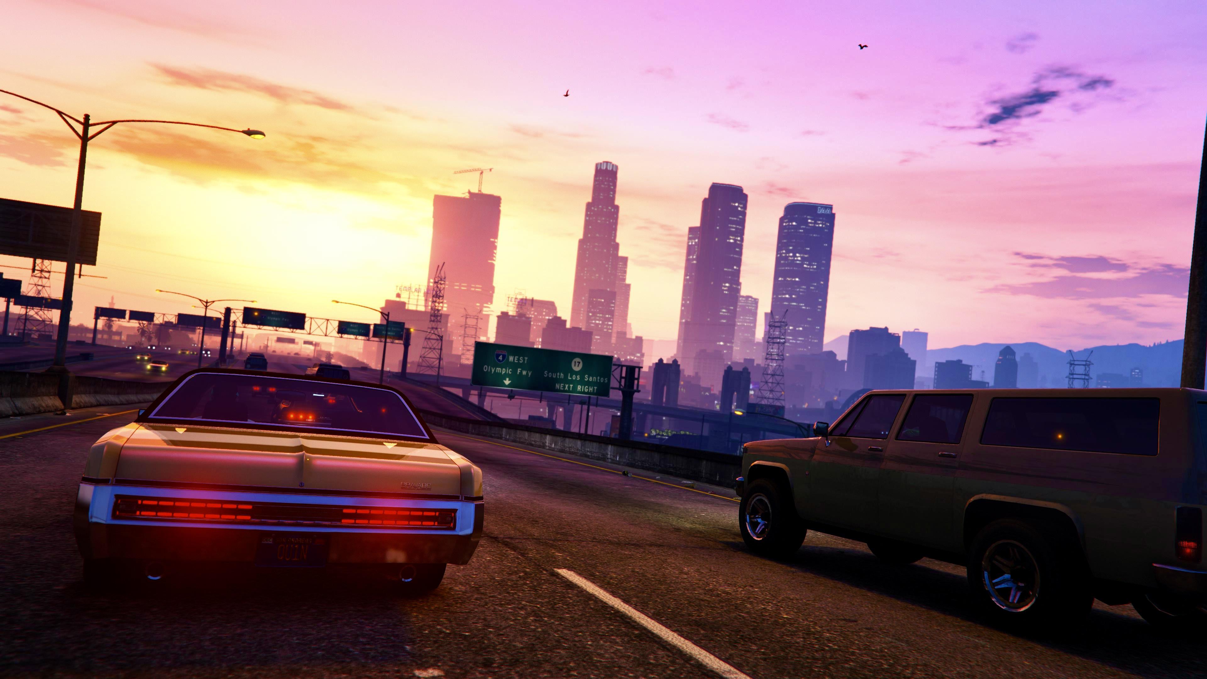 Driving through Los Santos